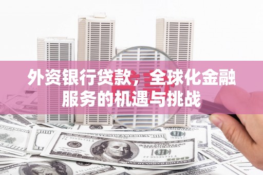 锦江外资银行贷款，全球化金融服务的机遇与挑战