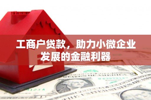 锦江工商户贷款，助力小微企业发展的金融利器