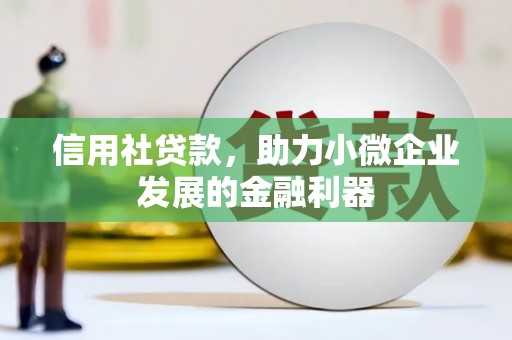 锦江信用社贷款，助力小微企业发展的金融利器