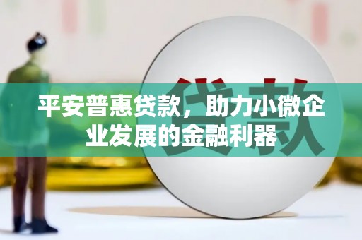 锦江平安普惠贷款，助力小微企业发展的金融利器