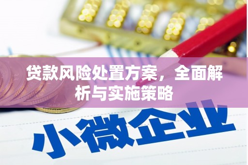 锦江贷款风险处置方案，全面解析与实施策略